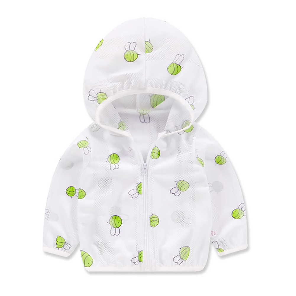YTDSCS Sun Protection Jacket for Kids Baby Printed Toddler Sun Shirt Hooded UPF 50+ Rashguard Light Unisex Air-Conditioning Cardigan Breathable Summer Sunsuits for 1-8 Years